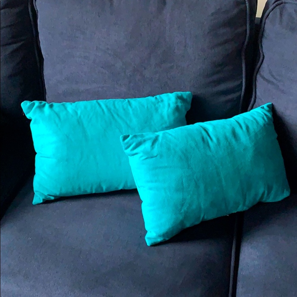 Set of Blue/Aqua pillows